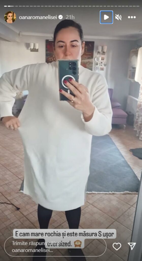 Oana Roman, pusă la zid după ce a precizat că poartă măsura S la haine. Cu ce dovezi a venit vedeta
